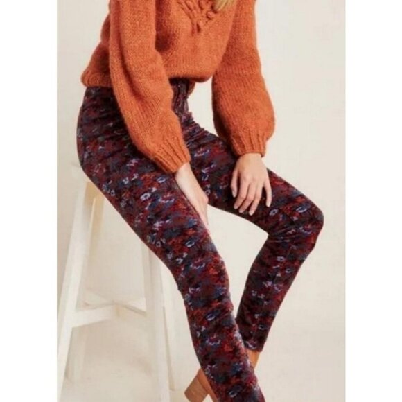 New ANTHROPOLOGIE Pilcro Letterpress Floral Skinny Corduroy Jeans Pants - Picture 5 of 10